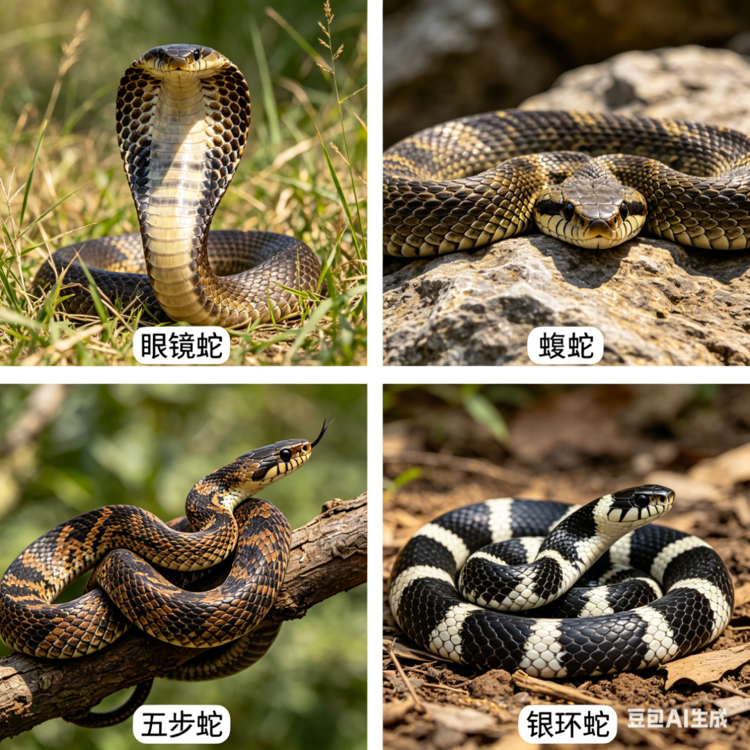 四宫格蛇类科普图生成.png
